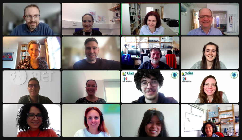 16 members of the ADDovenom team during the virtual meeting.